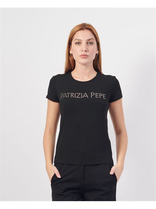 Patrizia Pepe t-shirt coupe slim ? col rond PATRIZIA PEPE | CM1419-J013K103